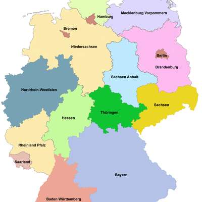 Map Of Germany With States And Capitals